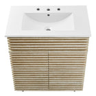 Modway - Render 30" Meuble de salle de bain avec lavabo - Blanc-Assemblée requise