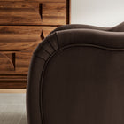 Modway - Compose Performance Velvet Chaise d’accent - Marron chocolat-Rembourrage en mousse dense