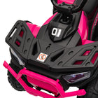 Qaba - Véhicule électrique pour enfants 12V à batterie avec 4 roues à suspension à ressort - rose-Couleur : Rose 