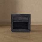 Manhattan Comfort - Table de nuit contemporaine Soren 26" à 1 tiroir - Gris charbon-Assemblage à domicile requis Tout le matériel inclus