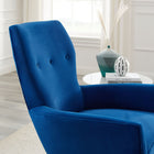 Modway - Renata Bouton touffé Performance Velvet Fauteuil - Marine-Système de soutien réactif