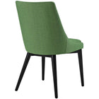 Modway - Viscount Tissu Fauteuil d’appoint de salle à manger Ensemble de 2 - Kelly Green-Capsules de pied non marquées