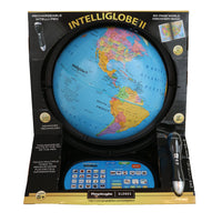 Replogle - Globe terrestre interactif bleu océan Intelliglobe de 12 pouces-Intelliglobe™ interactif, parlant et de luxe