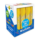 Kwik Stix - TPG60060-2 Bâtons de peinture à la tempera solide - paquet de couleur unique - jaune - 12 par paquet - 2 paquets-Idéal pour les projets nécessitant le remplacement de certaines couleurs plus rapidement que d'autres.