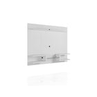 Manhattan Comfort - Plaza 64,25 po Meuble TV Flottant Moderne - Blanc-Comprend des supports pour fixer la télévision sur le panneau