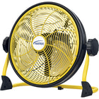 Matrix Industrial - Ventilateur rechargeable de 12" pour l'intérieur/extérieur avec port USB-Comprend une batterie au lithium-ion et un câble de recharge