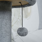 PawHut - Arbre à chat 44 po avec condo, poteaux à griffer, lit - gris foncé-Couleur : gris foncé, blanc crème 