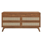 Modway - Soma 8 tiroirs Commode, Noyer-Coussinets de pied non marqués