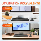 Delton - Ensemble clavier et souris filaires ergonomiques KB250&S38 - noir-Conçu selon des principes ergonomiques recommandés par les rhumatologues, cet ensemble clavier et souris USB favorise une posture naturelle des mains et des poignets pour un confort durable.