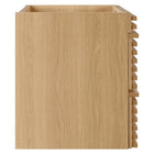 Modway - Render Fixation murale de 30" Armoire de toilette de salle de bain (lavabo non inclus) - Chêne-Tiroirs à extension complète