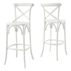 Modway - Gear Tabouret de bar - Blanc-7