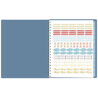 Pen & Pillar - Agenda hebdomadaire/mensuel 2027 - 11 1/4 po H x 9 po l - Elora - grand - bilingue-Un mois sur deux pages comportant des blocs quotidiens ouverts, une section de notes et des calendriers de référence des mois passés et futurs