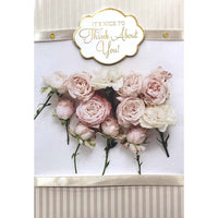 Rosedale Gold - Cartes De souhaits Fête des Mères / Enveloppes - 5-1/2 po x 8 po - Fleurs rose - Paquet de 6-Cartes de souhaits qualité boutique