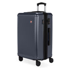 Swiss Gear - Valise pivotante moyenne 24 po - bleu marine-Poignée télescopique escamotable avec activation facile par le pouce du bouton de verrouillage