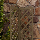 Outsunny - jardinière surélevée avec treillis pour plantes grimpantes - 16 po L x 16 po l x 57 po H - carbonisée-Pré-peint avec une peinture à base d'eau
