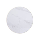 Manhattan Comfort - Ensemble de 2 tables : table basse Anderson moderne 71,5 cm et table d’appoint 46,8 cm - crème et gris-Le plateau de la table basse mesure 28,15 pouces de diamètre Le plateau de la table d’appoint mesure 18,43 pouces de diamètre