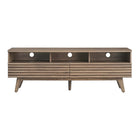Modway - Render 60 po Meuble TV, Noyer-Pieds en bois effilés