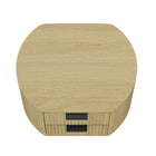 Manhattan Comfort - Table de nuit moderne Olivia 67 cm, chêne naturel et noir-20,7 po L x 26,5 po l x 21,1 po H