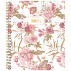 AT-A-GLANCE - Agenda hebdomadaire/mensuel BADGE floral 2027 - 11 po H x 8 1/2 po l - multicolore - bilingue-13 mois : janvier 2027 à janvier 2028