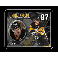 Sidney Crosby Pittsburgh Penguins portrait - Impression encadree - 15" x 13"-Qualité supérieure - virtual frames