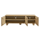 Modway - Sorren Festonné 54 po Bois Meuble TV, Naturel-Assemblée requise