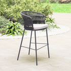 Zuo - Freycinet Tabouret de bar - Noir - Ensemble de 2-Assemblage requis