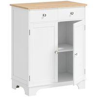 HOMCOM - Buffet 26,8 po L avec rangement - blanc-Un grand espace de rangement permet de garder votre maison organisée et propre 