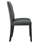 Modway - Duchess Vinyle Chaise à manger Ensemble de 2 - Gris-Assemblée requise