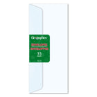 Geographics - Enveloppes No.10, Pins et Flocons de Neige - 35 Pqt-Compatible avec les imprimantes jet d'encre et laser