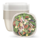 Bentgo - Bol Prep à 1 compartiment - Blanc cassé - Paquet de 10-Bol Compatible Avec Le Micro-Ondes : Il suffit de placer le bol au micro-ondes pour réchauffer vos plats préparés au moment du repas.