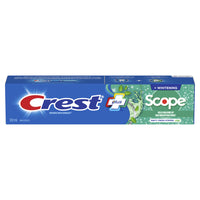 Crest - Dentifrice Whitening Plus Scope - 120 mL - Menthe Fraîche-La mousse active + la formule blanchissante aident à combattre la carie, le tartre* et éliminent les taches de surface 
* avec un brossage régulier