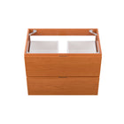 Modway - Scenic Fixation murale de 30" Armoire de toilette de salle de bain (lavabo non inclus) - Noyer cerisier-8