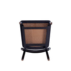 Manhattan Comfort - Lot de 2 chaises de salle à manger Giverny 18,11 po style industriel chic - noir et cannage naturel-10