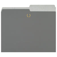 Alfred Sung - Chemise de classement - Format lettre - Gris-Chemise de classement pour ranger des documents au format lettre