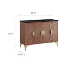 Modway - Daylight 48" Vanette de salle de bain - Noyer noir-Bois massif de manguier