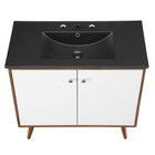 Modway - Transmit 36" Vanette de salle de bain - Noir noyer-8