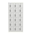 Ceha - Casier NH Series 6 niveaux, aérations avant, acier de qualité commerciale, expédition rapide, batterie de 3 - Serrure à tige standard, gris clair-Durabilité de qualité commerciale pour une utilisation intensive quotidienne