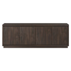 Hudson&Canal - Meuble TV Presque pour téléviseurs jusqu'à 75" - Alder Brown-Un design contemporain moderne peut accueillir des téléviseurs jusqu'à 75 pouces pour votre espace de divertissement