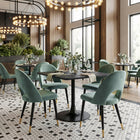 Zuo - Menlo Chaise de salle à manger - Vert - Ensemble de 2-Supporte jusqu'à 250 lb