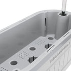 Permasteel - Jardinière à arrosage automatique avec supports de fixation - blanc-Matériau : polypropylène