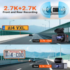 Vantrue - Caméra embarquée double E2 avant et arrière avec carte SD 64 Go-Commande vocale intelligente permettant de contrôler la caméra avec des commandes vocales simples pour une conduite plus sécuritaire