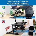 Mount-It! - Plateforme réglable pour clavier et souris, noire-Surface de travail : 23,6 po de largeur x 11,8 po de longueur