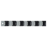 Merangue - Règle accordéon pliable - 12 po - Noir/Gris-Règle pliante