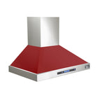 KUCHT KRH3015-R 30 po Hotte murale professionnelle - 900 CFM - Acier inoxydable/Rouge-Écran LCD à capteur tactile permettant de choisir la vitesse appropriée