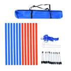 PawHut - Équipement d’agilité pour chien portable avec sac de transport-Comprend des piquets de sol et une corde pour fixer votre équipement en place 
