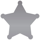 JAM Paper - Rouleaux d'étiquettes standard - étoile de shérif - 2 3/4 x 2 3/4 - feuille argentée mate - 125 étiquettes/rouleau-Taille : Sheriff Star (2 3/4 x 2 3/4 pouces) | Les étiquettes imprimables sont faciles à créer et à personnaliser.