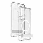 Blu Element - Étui Dropzone Rugged avec béquille avec aimants pour Samsung Galaxy S26 Ultra, Transparent-Polycarbonate transparent anti-rayures