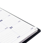 Blueline - 2026 Agenda mensuel Essential 16 mois - 9-1/4" x 7-1/4" - Noir - Bilingue-50% de papier recyclé post-consommation