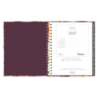 Blueline - Agenda Mensuel - 9 1/4 po H x 7 1/4 po l - Motif Floral - Bilingue-Comprend des calendriers de référence
