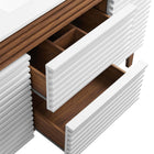 Modway - Render 48" Vanité de salle de bain à un seul lavabo - Blanc Noyer Blanc-10